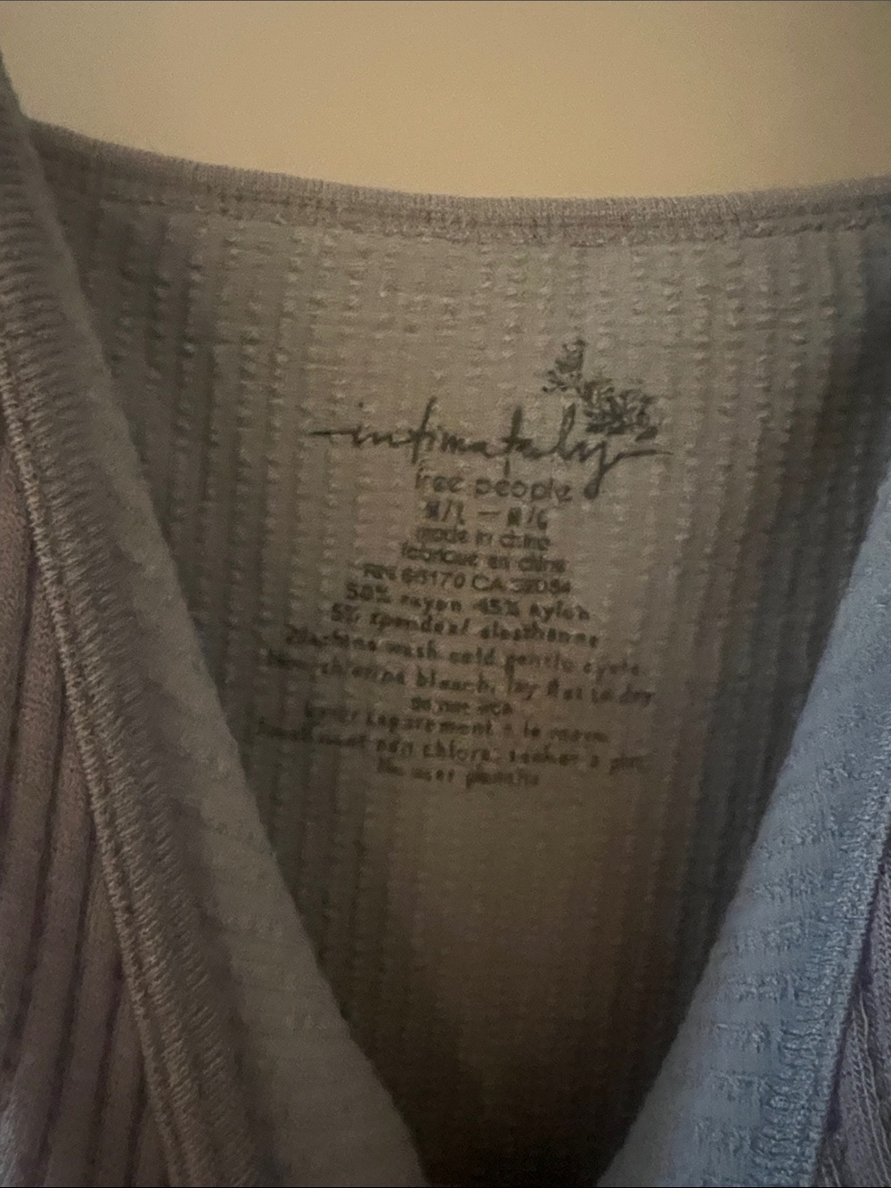 Intimately Free People Solid Rib Brami Bra Top Tank Gray Ribbed New w Tags M/L - Picture 6 of 8
